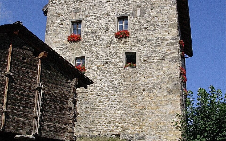 Rectory (old castle) with Granary