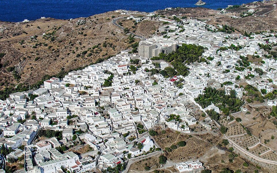 The Historic Centre (Chorá) with the Monastery of Saint-John the Theologian and the Cave of the Apocalypse on the Island of Pátmos