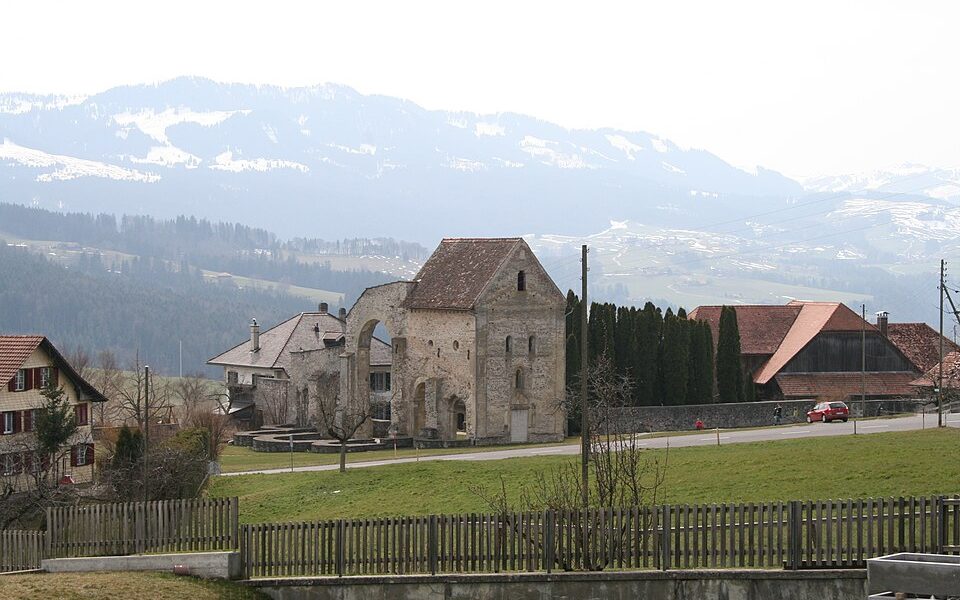 Ruin of the former Cluniac church and outbuildings
