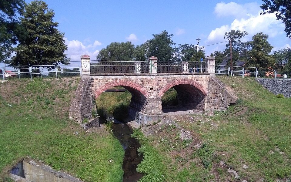 Bridge over Mleczna river in Katowice