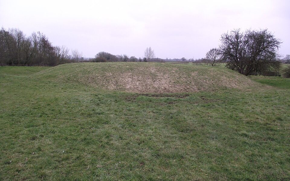 Motte, moat and fishponds west of All Saints Church
