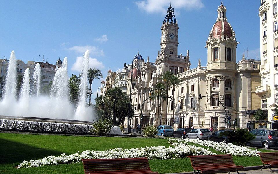 Modernisme Plaza of the City Hall of Valencia