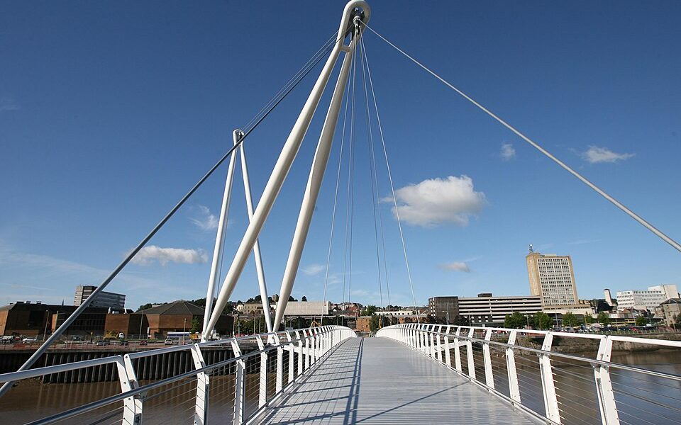 Newport City footbridge